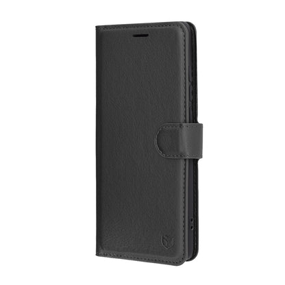 Калъф за Motorola Edge 60 Fusion / Edge 60, Techsuit, Leather Folio, Черен