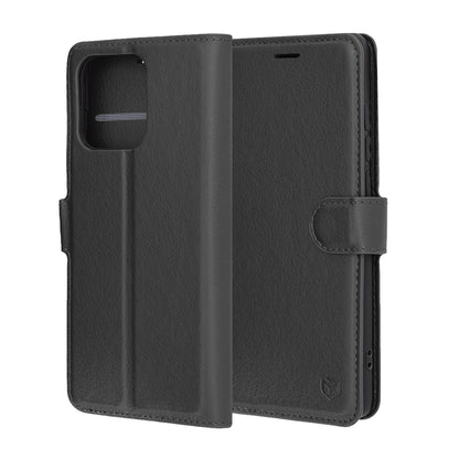 Калъф за Motorola Edge 60 Fusion / Edge 60, Techsuit, Leather Folio, Черен