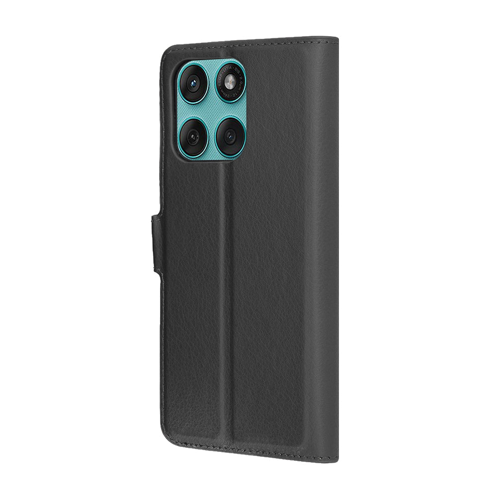 Калъф за Motorola Edge 60 Fusion / Edge 60, Techsuit, Leather Folio, Черен