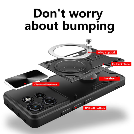 Калъф за Motorola Edge 60 Neo / Edge 50 Neo, Techsuit, CamGuard Pro, Черен