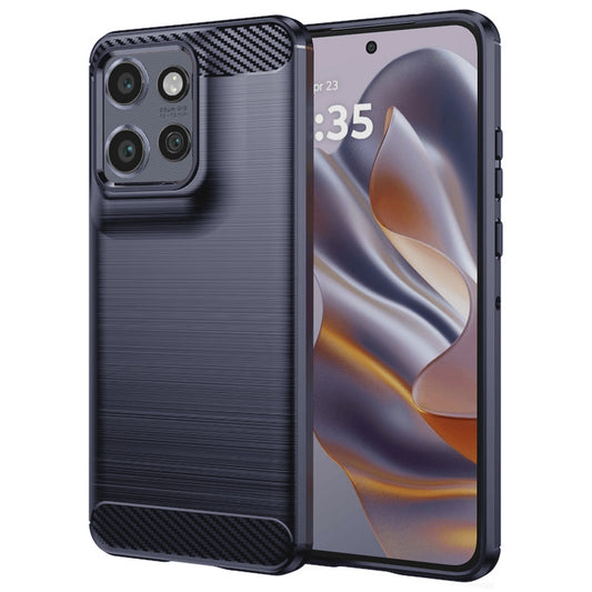 Калъф за Motorola Edge 60 Neo / Edge 50 Neo, Techsuit, Карбон, Син