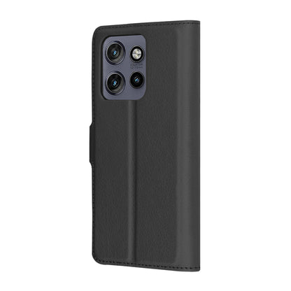 Калъф за Motorola Edge 60 Neo / Edge 50 Neo, Techsuit, Leather Folio, Черен