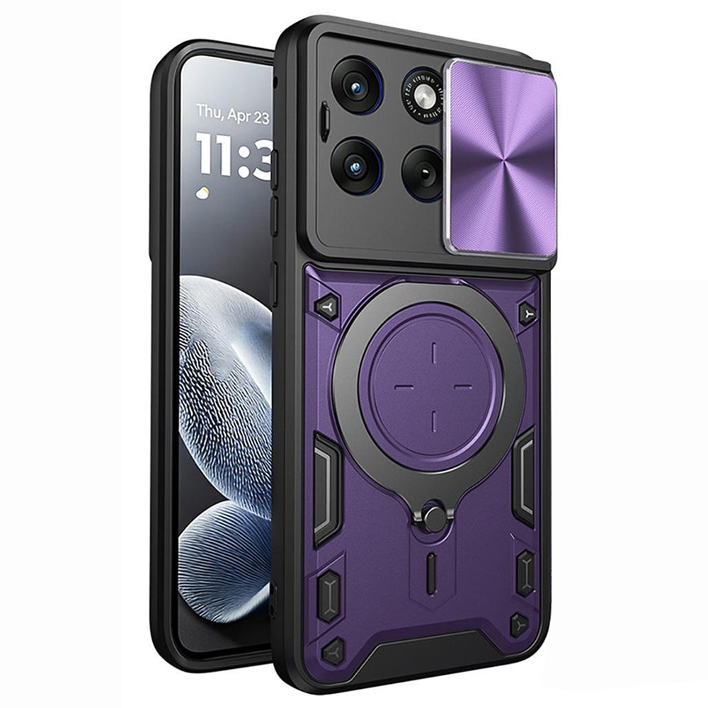 Калъф за Motorola Edge 70 Fusion, Techsuit, CamGuard Pro, Лилав