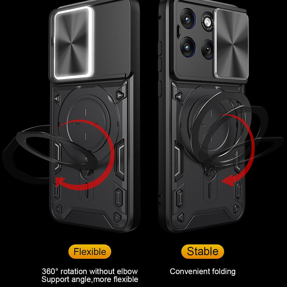 Калъф за Motorola Edge 70 Fusion, Techsuit, CamGuard Pro, Лилав