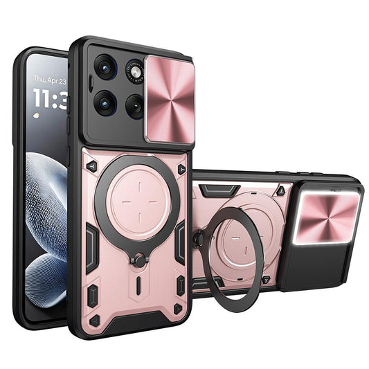 Калъф за Motorola Edge 70 Fusion, Techsuit, CamGuard Pro, Розово злато
