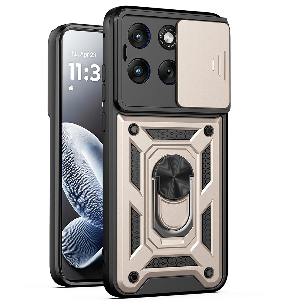 Калъф за Motorola Edge 70 Fusion, Techsuit, CamShield, Златист