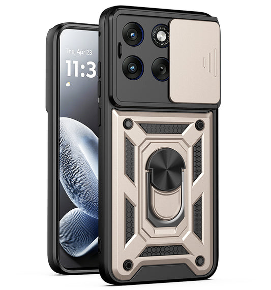 Калъф за Motorola Edge 70 Fusion, Techsuit, CamShield, Златист