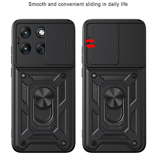 Калъф за Motorola Edge 70 Fusion, Techsuit, CamShield, Черен