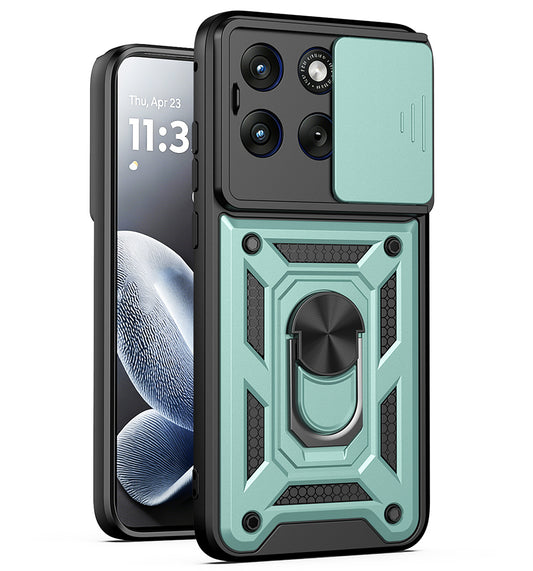 Калъф за Motorola Edge 70 Fusion, Techsuit, CamShield, Зелен