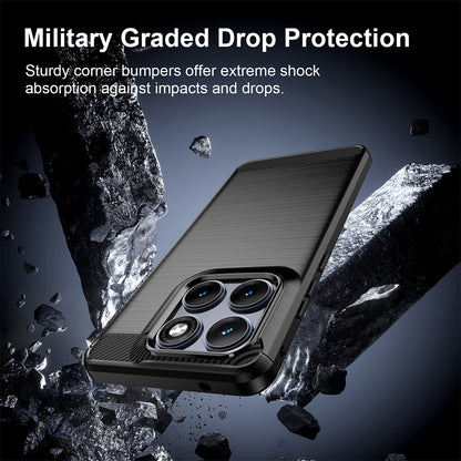 Case for Motorola Edge 70 Fusion, Techsuit, Carbon, Black