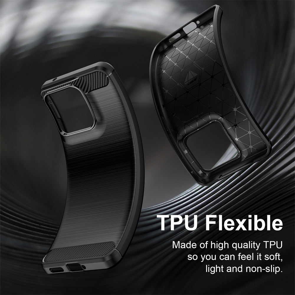 Case for Motorola Edge 70 Fusion, Techsuit, Carbon, Black