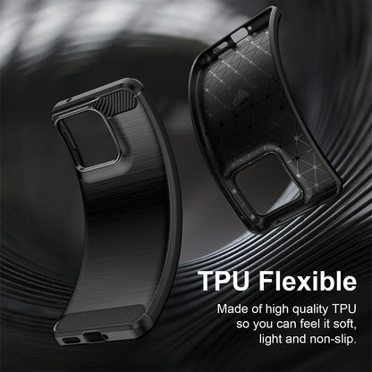 Case for Motorola Edge 70 Fusion, Techsuit, Carbon, Black