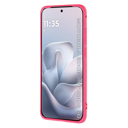 Калъф за Motorola Edge 70 Fusion, Techsuit, SoftFlex, Тъмнорозов
