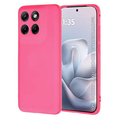 Калъф за Motorola Edge 70 Fusion, Techsuit, SoftFlex, Тъмнорозов