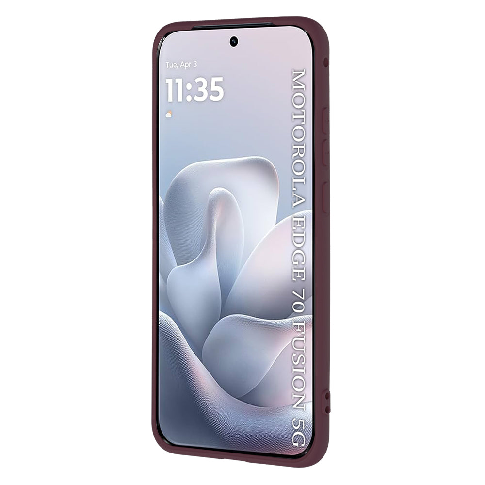 Калъф за Motorola Edge 70 Fusion, Techsuit, SoftFlex, Бордо