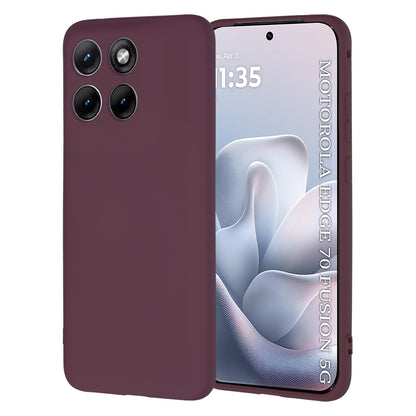 Калъф за Motorola Edge 70 Fusion, Techsuit, SoftFlex, Бордо