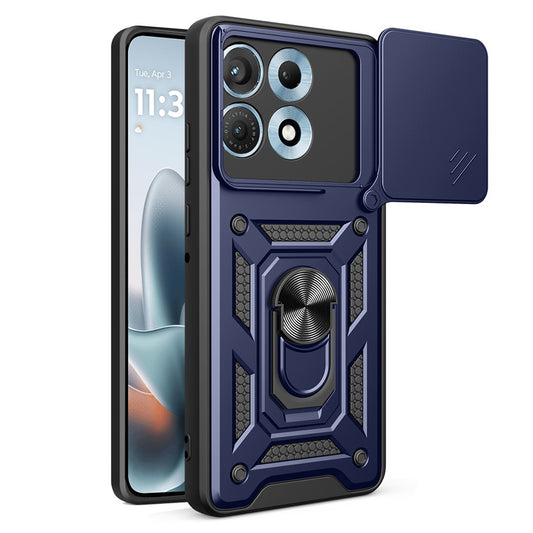 Калъф за Motorola Edge 70 Max, Techsuit, CamShield, Син