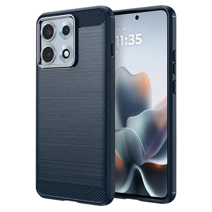 Калъф за Motorola Edge 70 Max, Techsuit, Карбон, Син