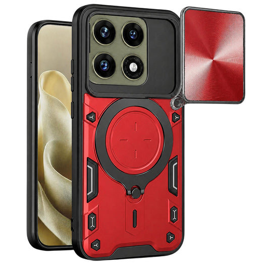Калъф за Motorola Edge 70 Pro, Techsuit, CamGuard Pro, Червен