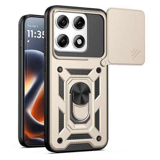 Калъф за Motorola Edge 70 Pro, Techsuit, CamShield, Златист