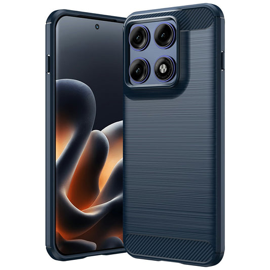 Калъф за Motorola Edge 70 Pro, Techsuit, Карбон, Син