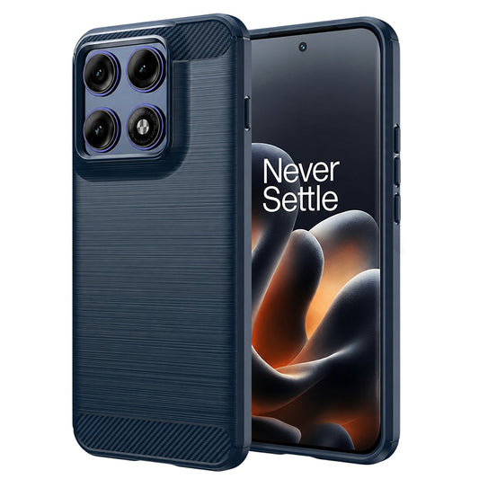 Калъф за Motorola Edge 70 Pro, Techsuit, Карбон, Син