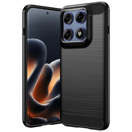Калъф за Motorola Edge 70 Pro, Techsuit, Карбон, Черен