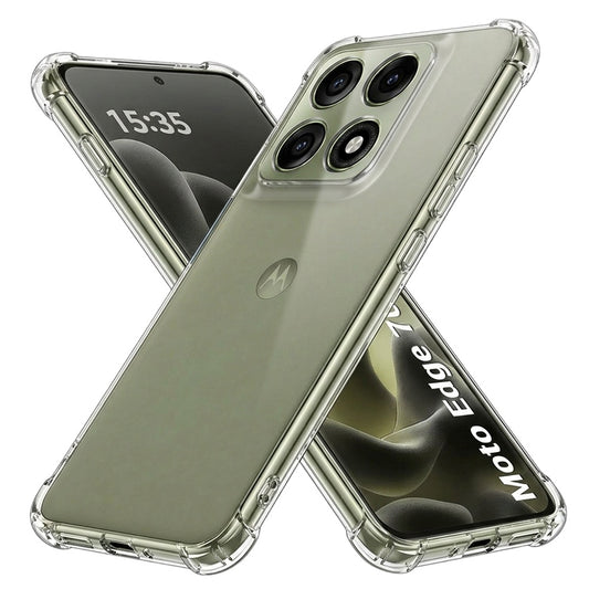 Калъф за Motorola Edge 70 Pro, Techsuit, Shockproof Clear, Прозрачен