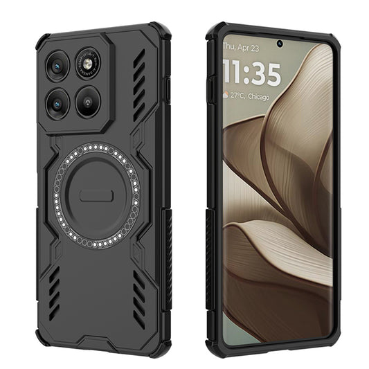 Калъф за Motorola Edge 70, Techsuit, ArmorMag, Черен