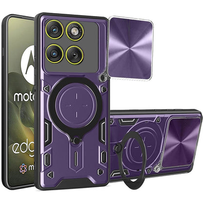 Case for Motorola Edge 70, Techsuit, CamGuard Pro, Purple