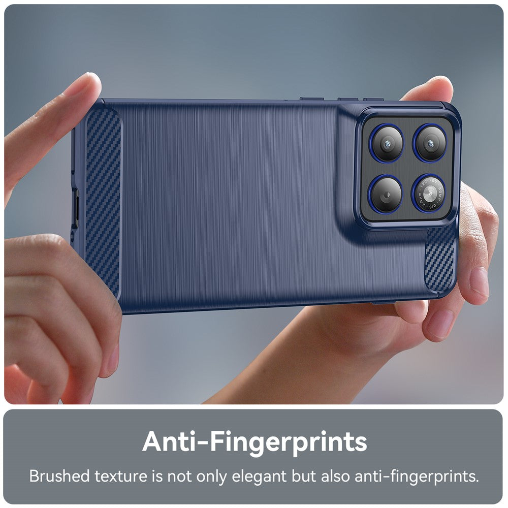 Калъф за Motorola Edge 70, Techsuit, Карбон, Син