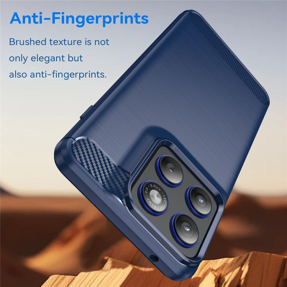 Калъф за Motorola Edge 70, Techsuit, Карбон, Син