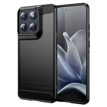 Калъф за Motorola Edge 70, Techsuit, Карбон, Черен