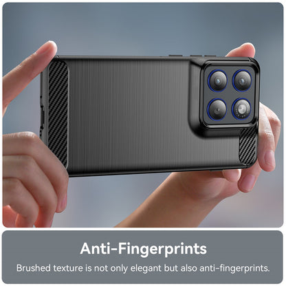 Калъф за Motorola Edge 70, Techsuit, Карбон, Черен