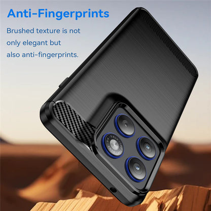 Калъф за Motorola Edge 70, Techsuit, Карбон, Черен