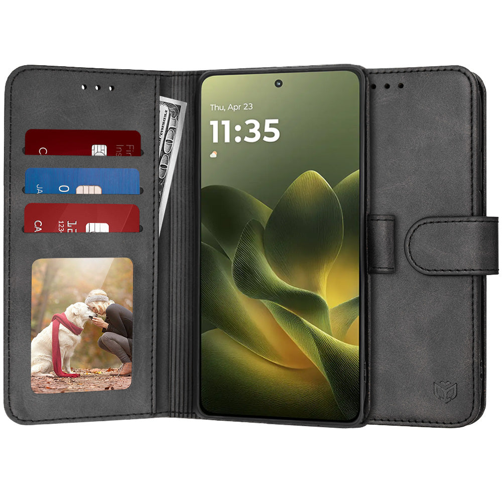 Калъф за Motorola Edge 70, Techsuit, Diary Book, Черен