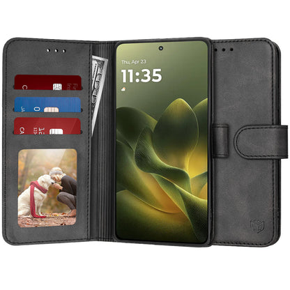 Калъф за Motorola Edge 70, Techsuit, Diary Book, Черен