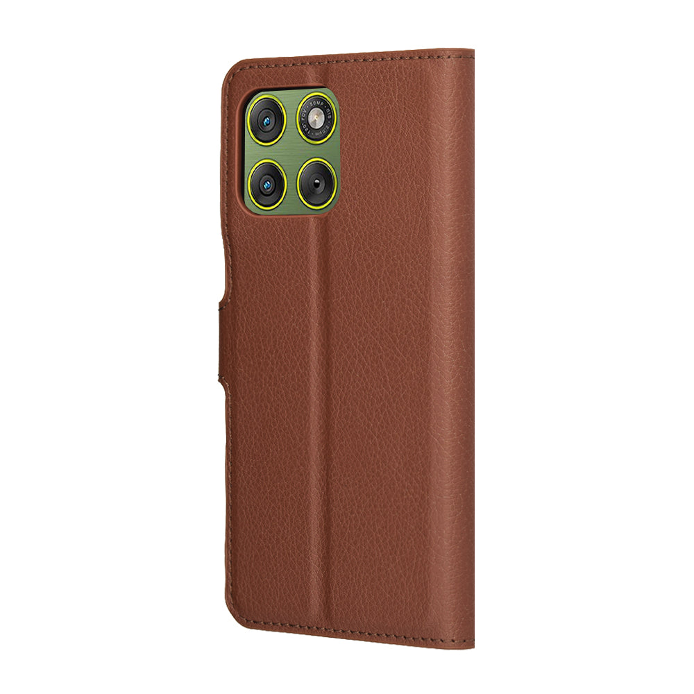 Калъф за Motorola Edge 70, Techsuit, Leather Folio, Кафяв