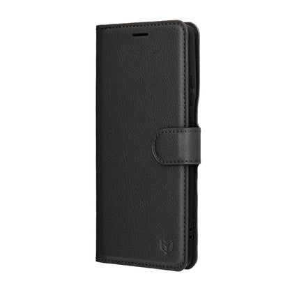 Калъф за Motorola Edge 70, Techsuit, Leather Folio, Черен