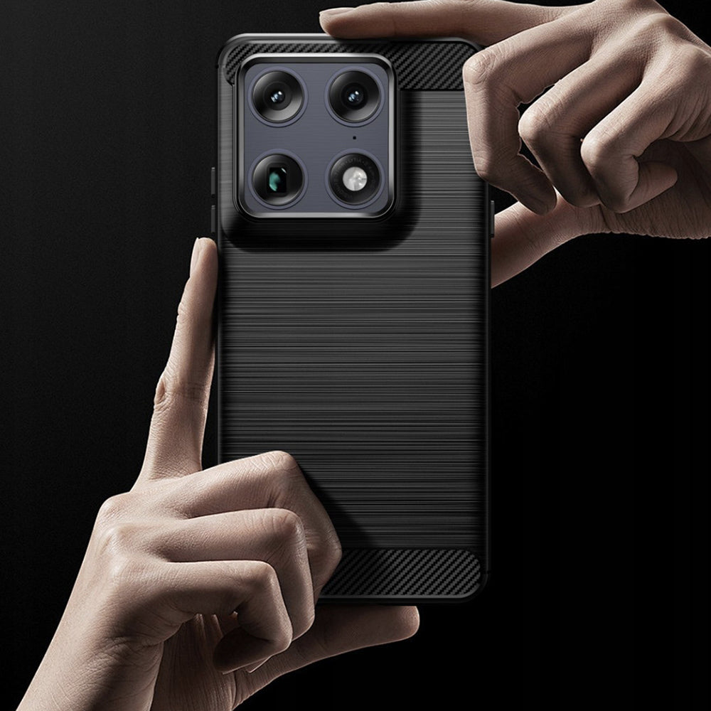 Калъф за Motorola Edge 70 Ultra / Signature, Techsuit, Carbon, Черен