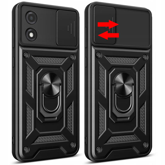 Калъф за Motorola Moto E13, Techsuit, CamShield, Черен