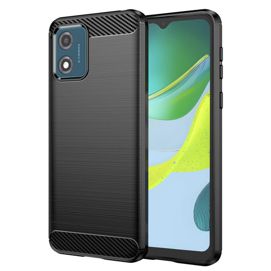 Калъф за Motorola Moto E13, Techsuit, Карбон, Черен