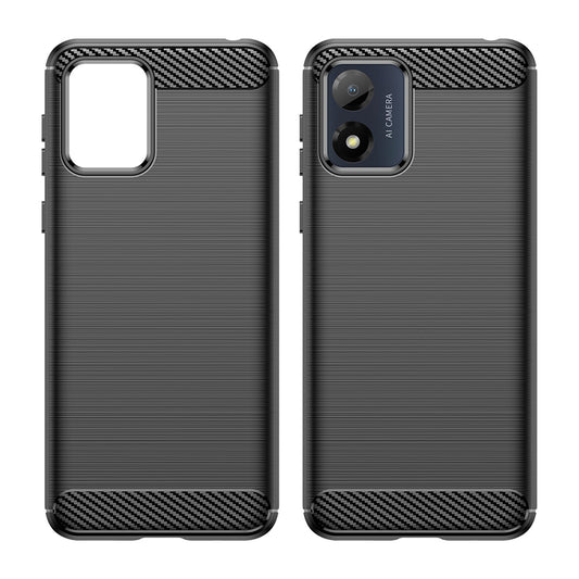 Калъф за Motorola Moto E13, Techsuit, Карбон, Черен