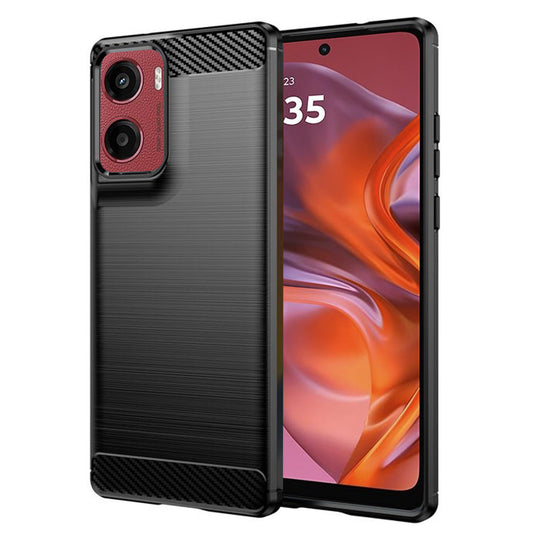 Калъф за Motorola Moto E15 / G05, Techsuit, Карбон, Черен