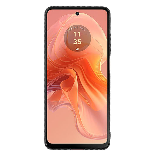 Калъф за Motorola Moto G04s / E14 / G04 / G24, Techsuit, Carbonite FiberShell, Черен