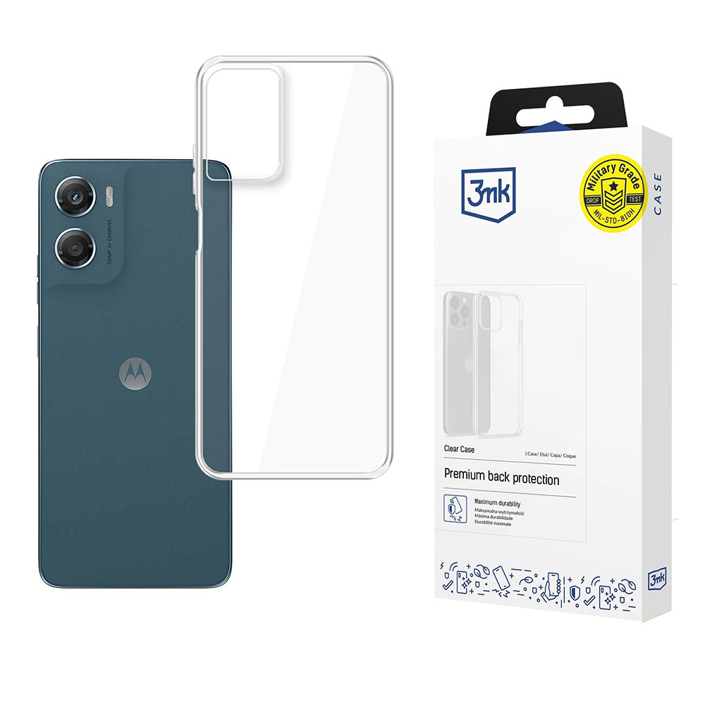 Калъф за Motorola Moto G06, 3MK, Clear, Прозрачен