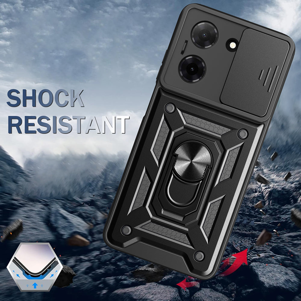 Калъф за Motorola Moto G06, Techsuit, CamShield, Черен