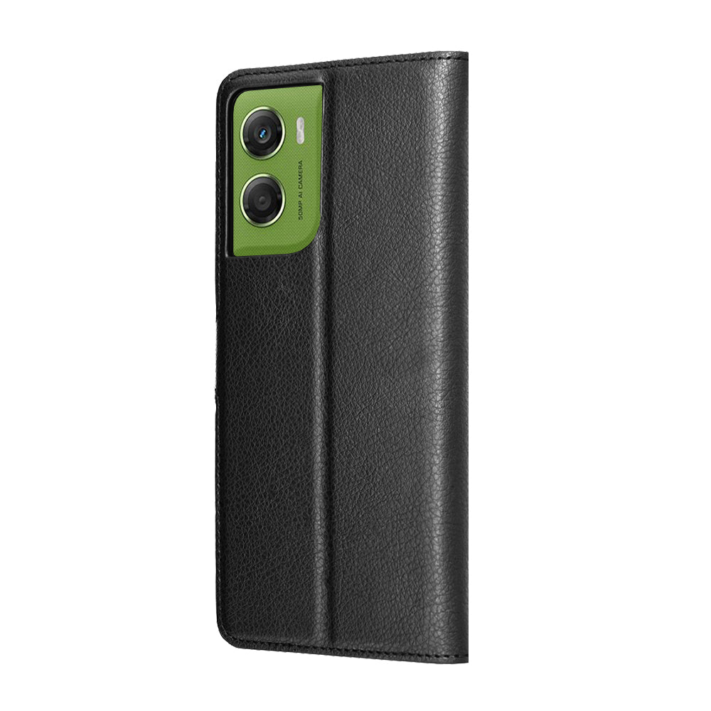 Калъф за Motorola Moto G06, Techsuit, Leather Folio, Черен