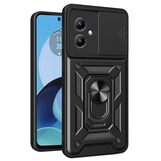Калъф за Motorola Moto G14, Techsuit, CamShield, Черен