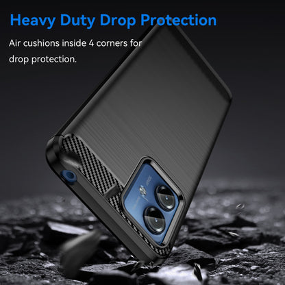 Калъф за Motorola Moto G14, Techsuit, Карбон, Черен